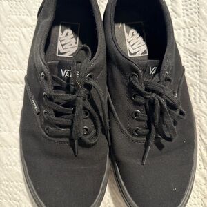 Vans Women Black Canvas Sneakers